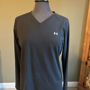 Under Armour Black V-Neck Long Sleeve Top